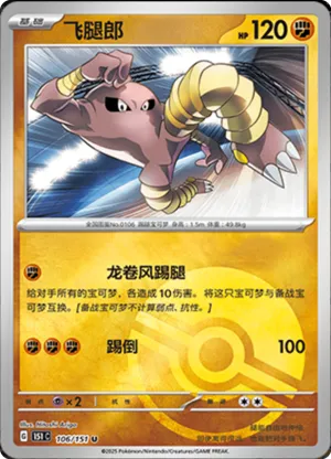 Hitmonlee  Pokeball Holo