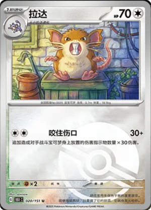 Raticate  Pokeball Holo