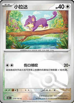 Rattata  Pokeball Holo