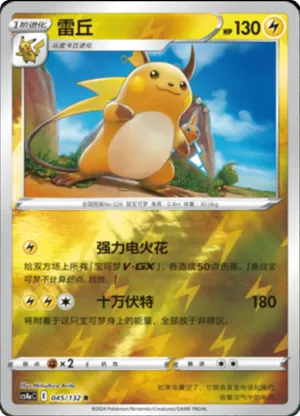 Raichu  Reverse Holo